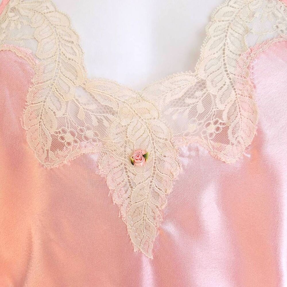 90s vintage coquette slip mini dress - Picture 4 of 8